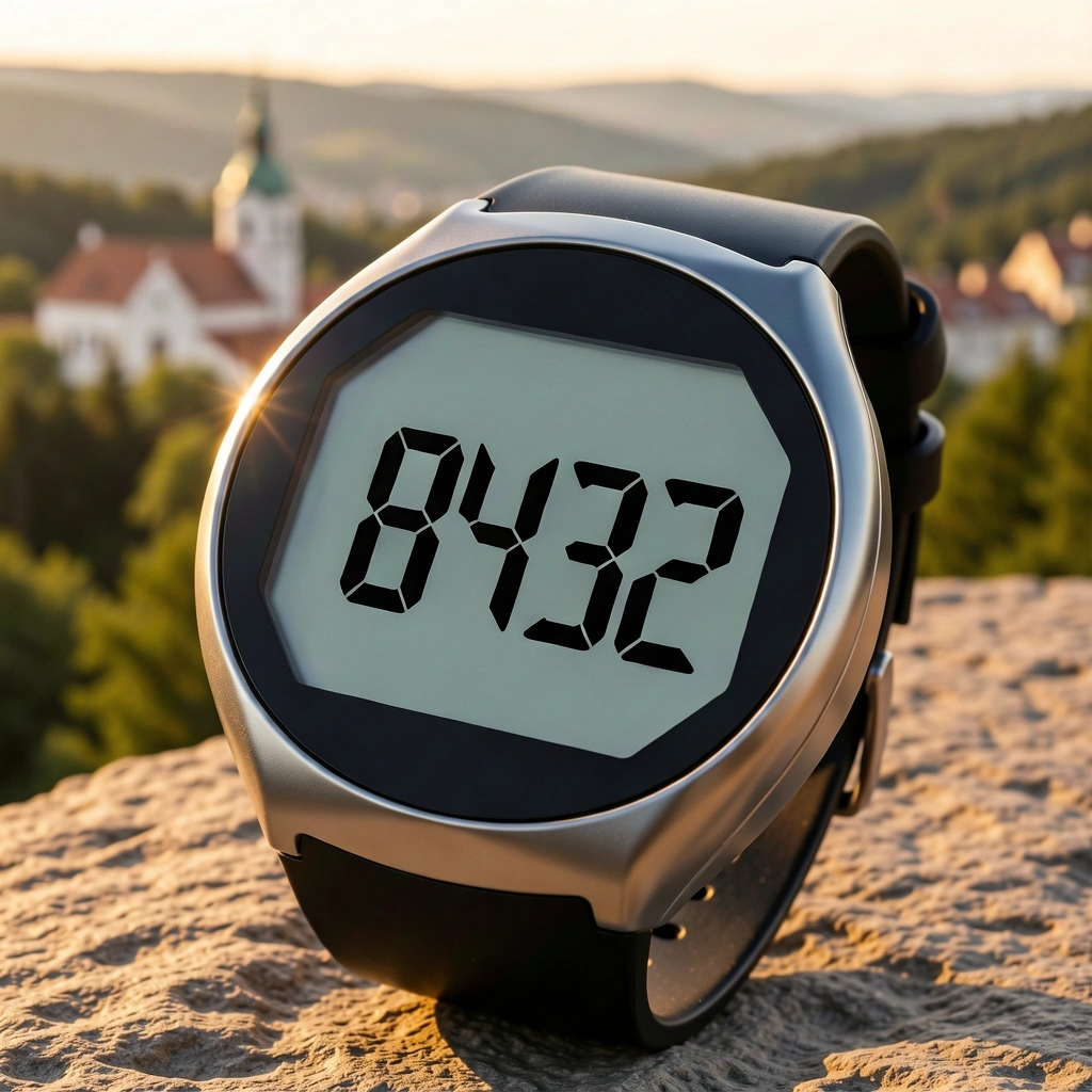 Pedometru premium cu afișaj mare